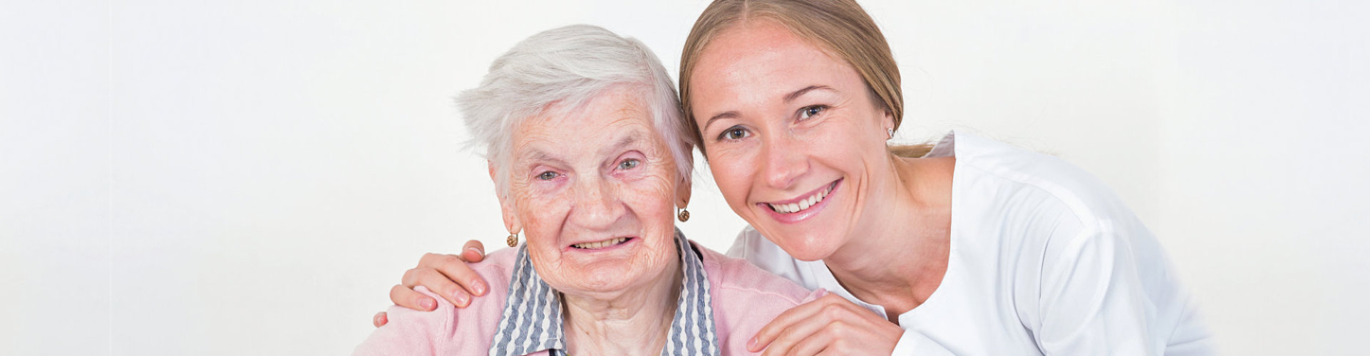 caregiver with senior woman